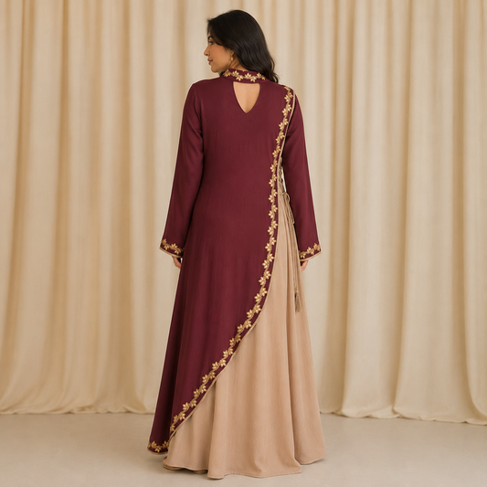 Amiyah Dress - Maroon