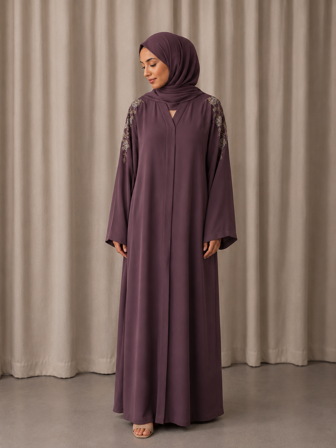 HUDA Abaya - Plum