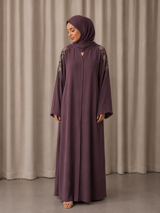 HUDA Abaya - Plum