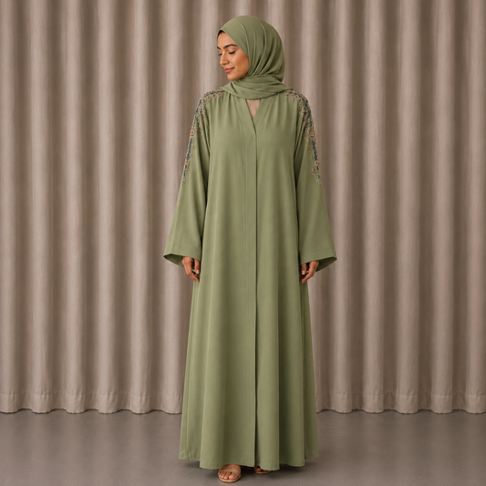 HUDA Abaya - Sage Green