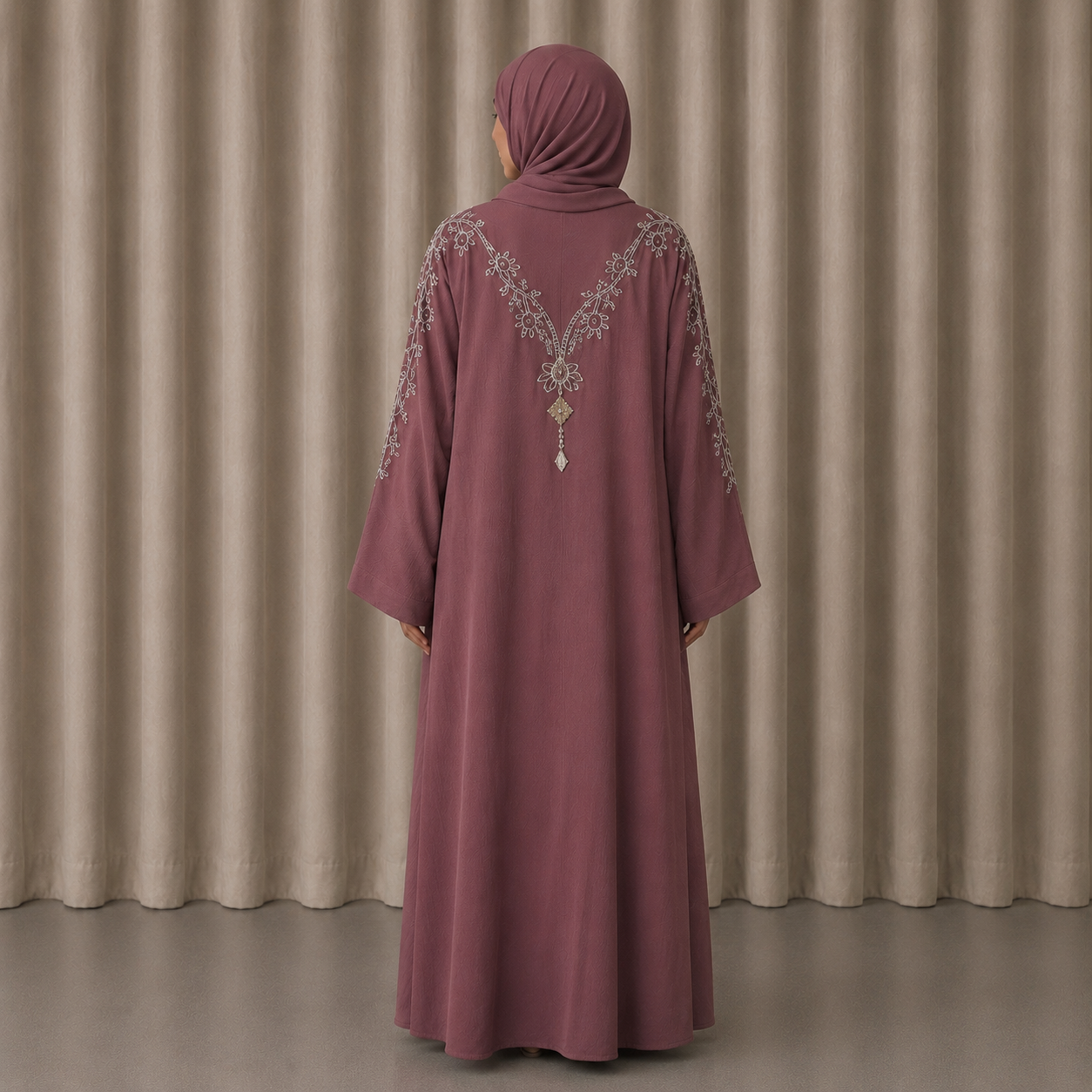 HUDA Abaya - Dusty Muave