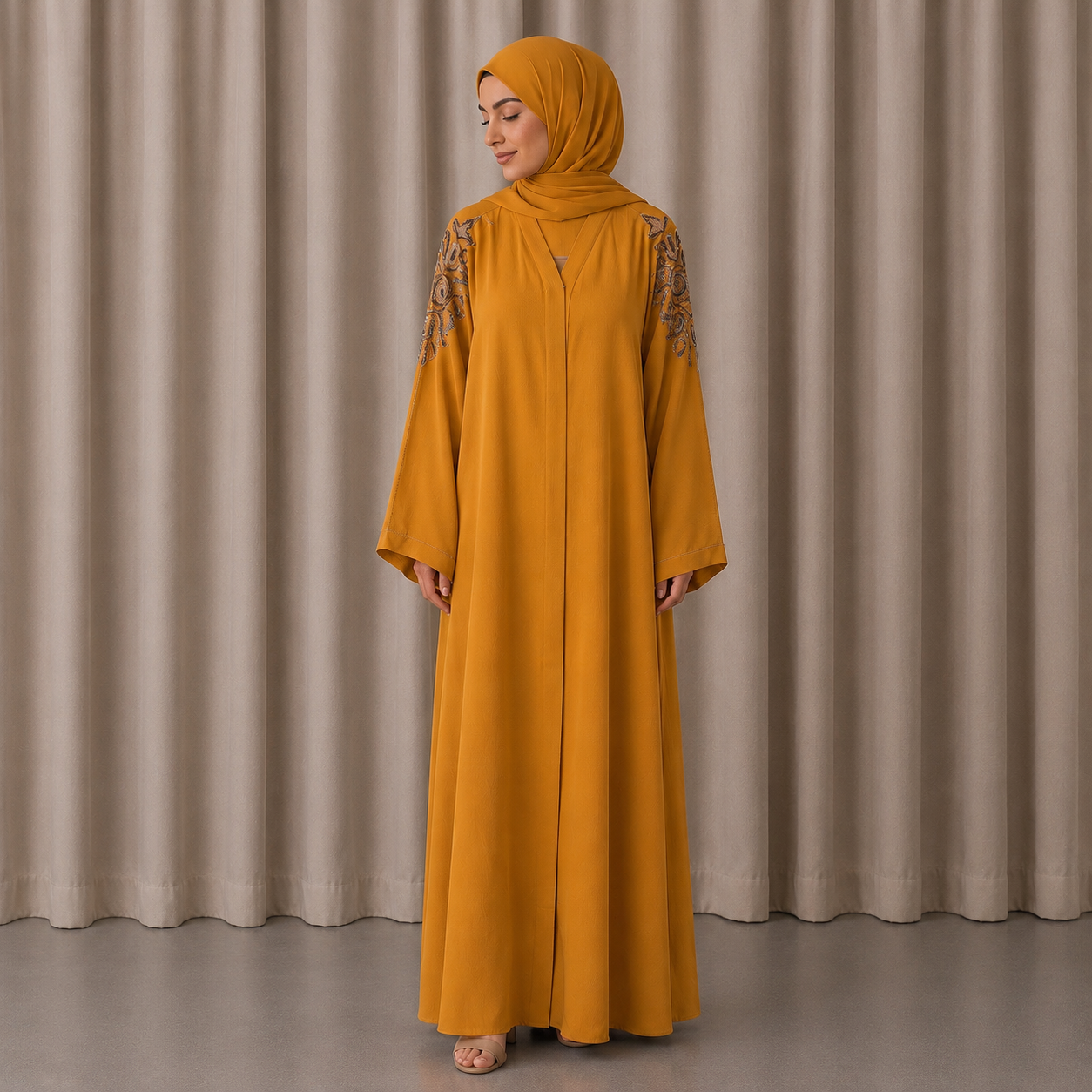HUDA Abaya - Orange