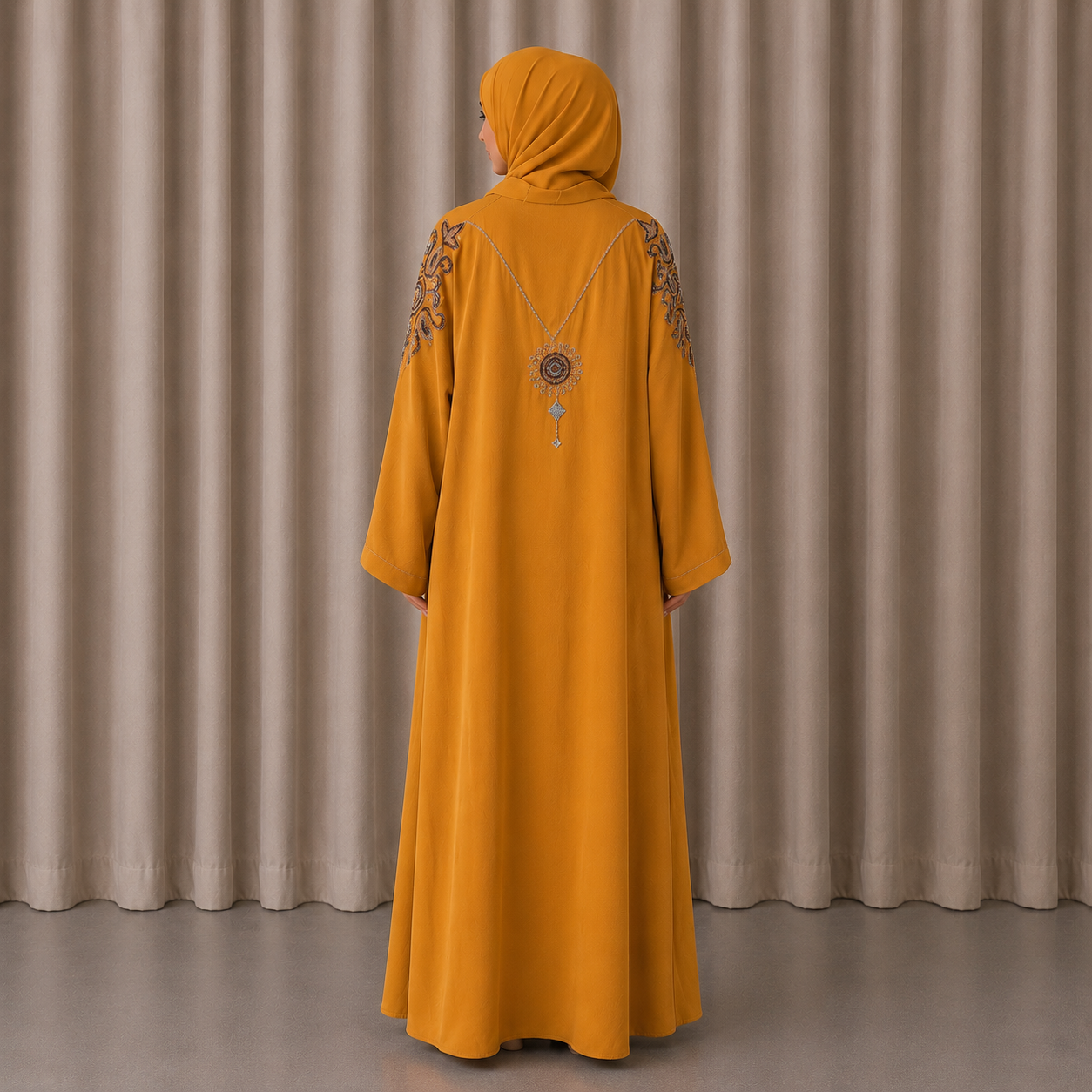 HUDA Abaya - Orange
