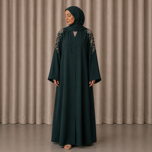 HUDA Abaya - Green