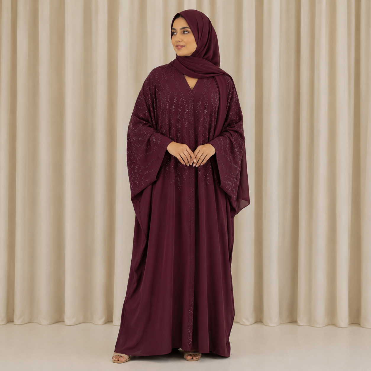 Farah Abaya - Maroon