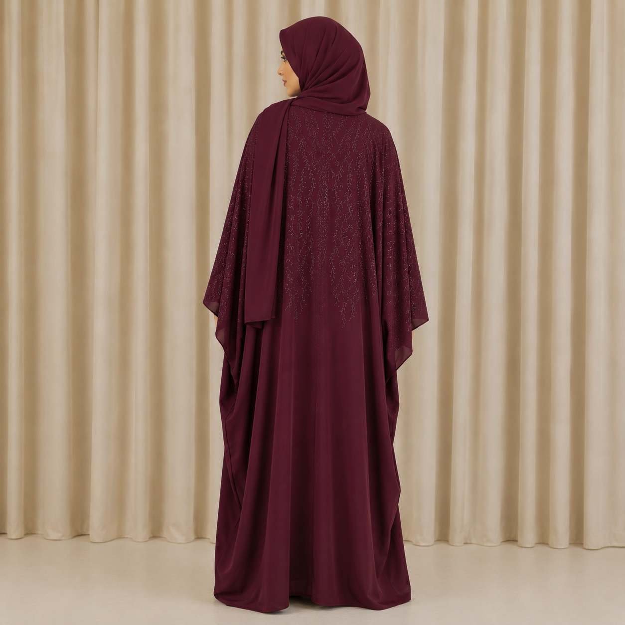 Farah Abaya - Maroon