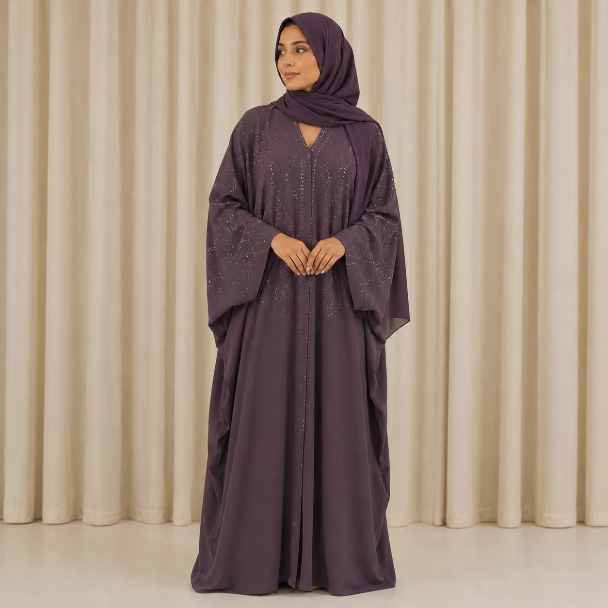 Farah Abaya - Plum
