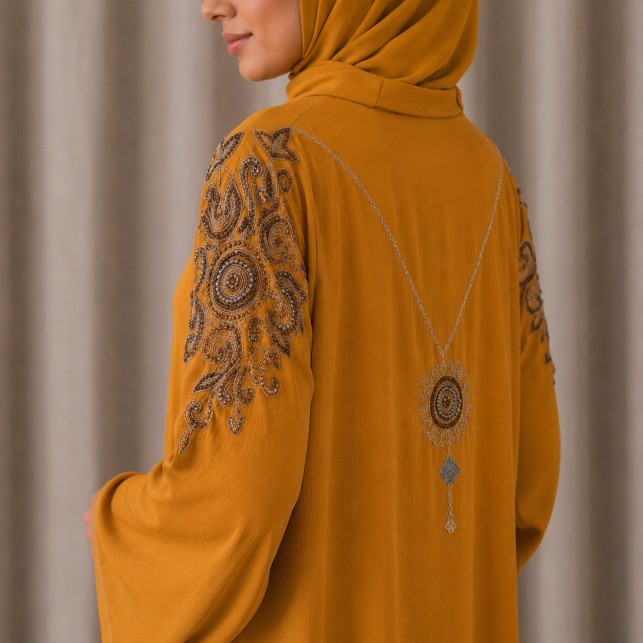 HUDA Abaya - Orange