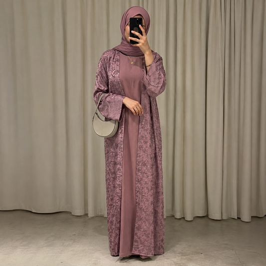 Mina Abaya - Dusty Pink