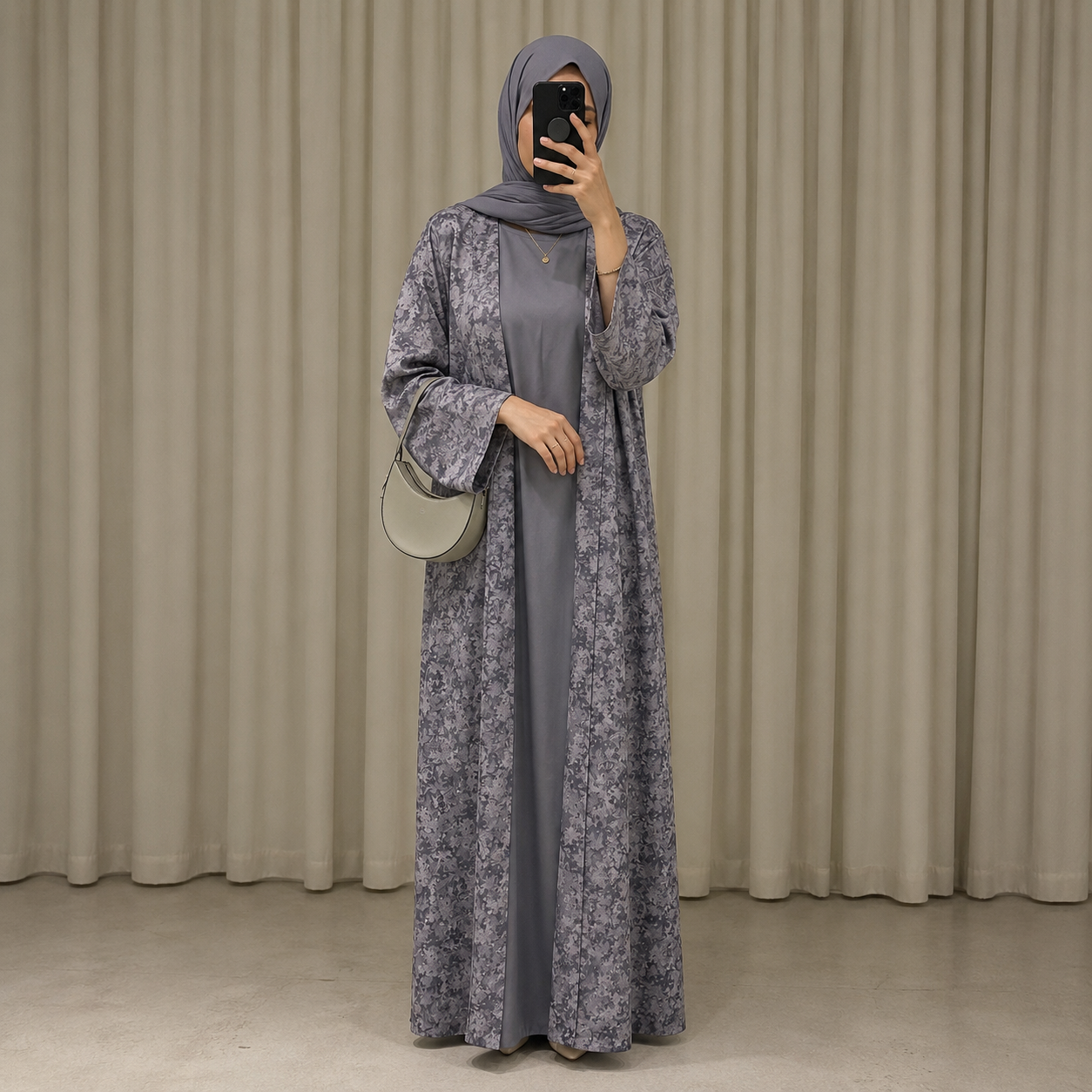 Mina Abaya - Grey